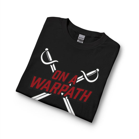 'On a Warpath' Buffalo Hockey Long Sleeve T-Shirt - Black