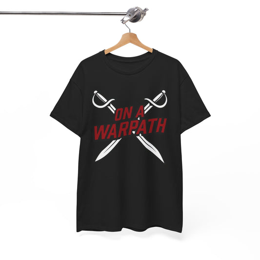 'On a Warpath' Buffalo Hockey T-Shirt - Black