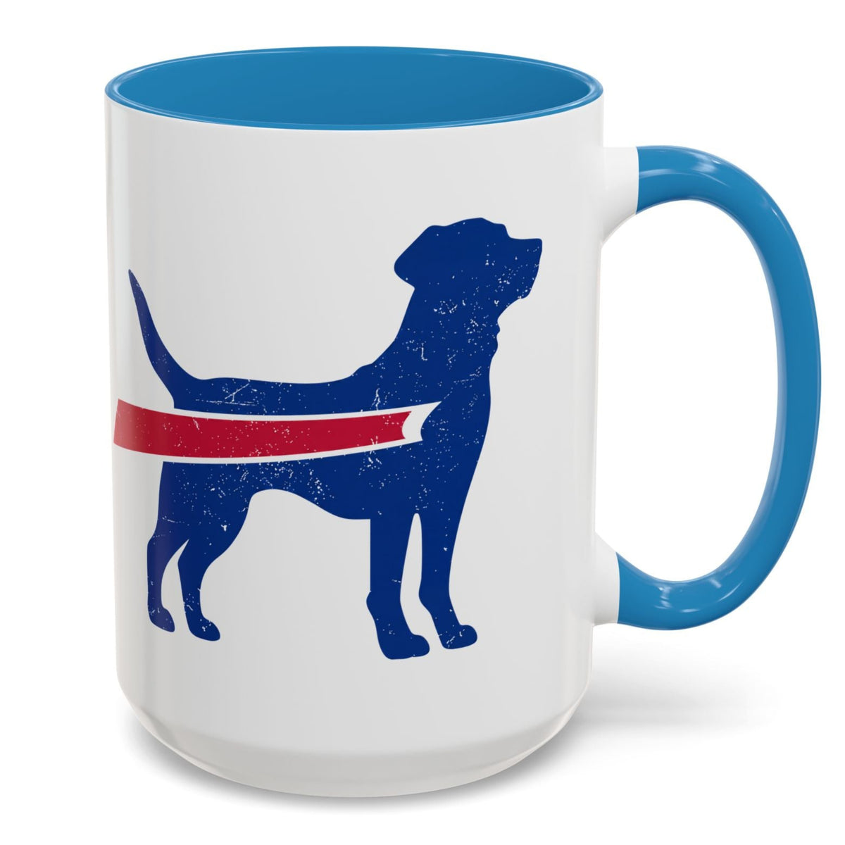 Buffalo Football Dog Mug with Accents