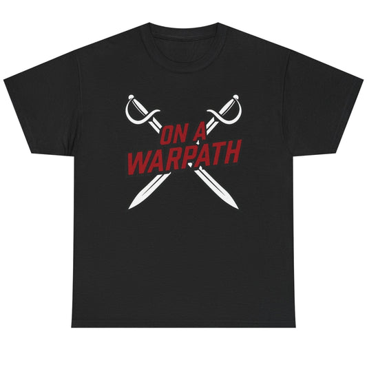 'On a Warpath' Buffalo Hockey T-Shirt - Black