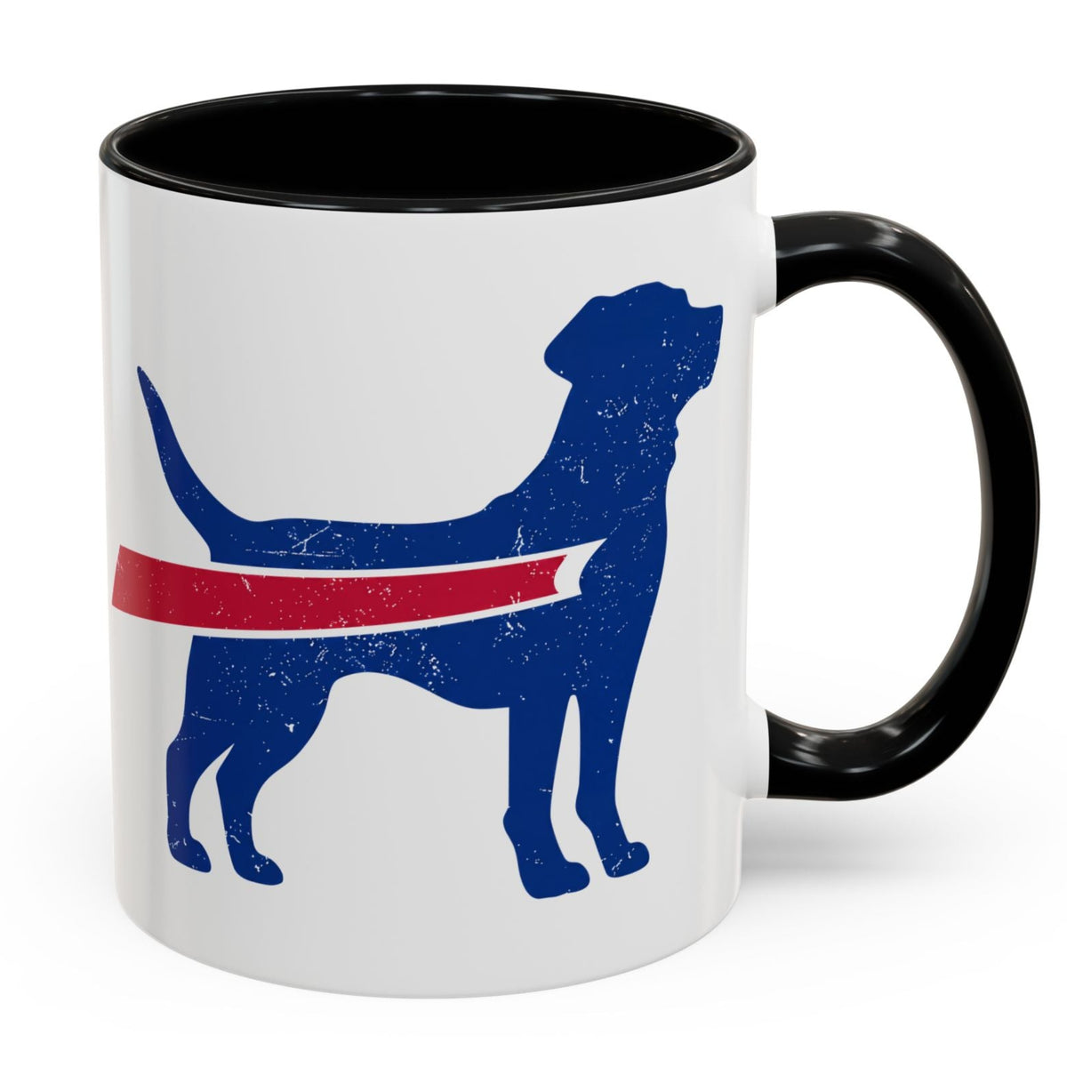 Buffalo Football Dog Mug with Accents