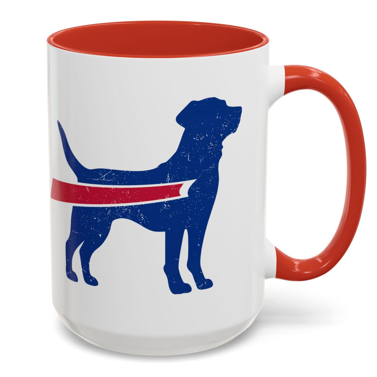 Buffalo Football Dog Mug with Accents