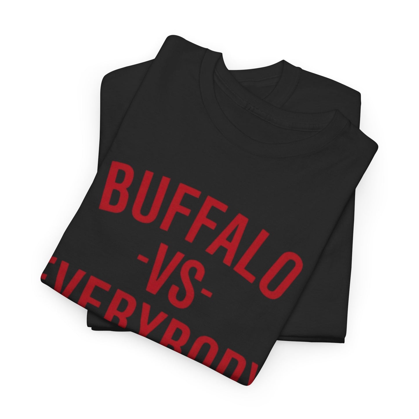 'Buffalo vs Everybody' Buffalo Hockey T-Shirt - Black