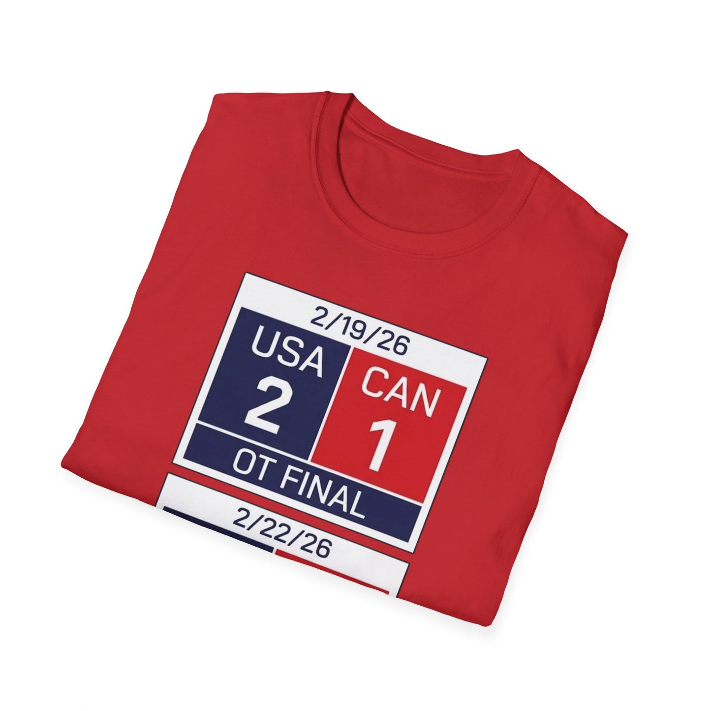USA Hockey Scoreboard Tee - Men's and Women's Hockey Gold Medal Exclusive T-Shirt
