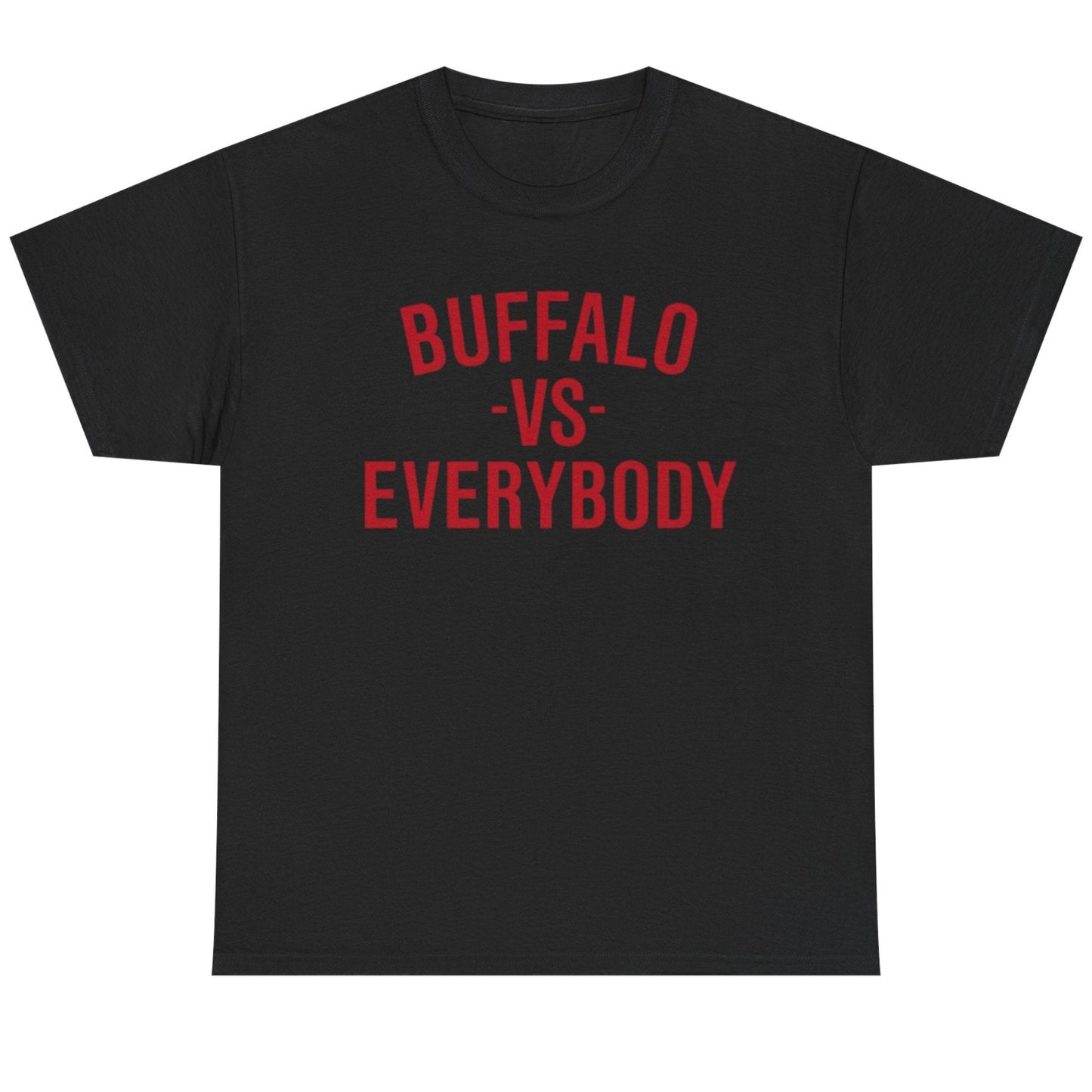 'Buffalo vs Everybody' Buffalo Hockey T-Shirt - Black