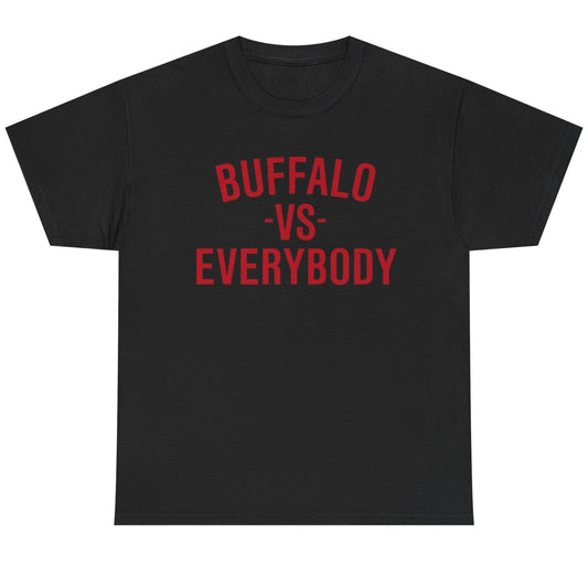 'Buffalo vs Everybody' Buffalo Hockey T-Shirt - Black