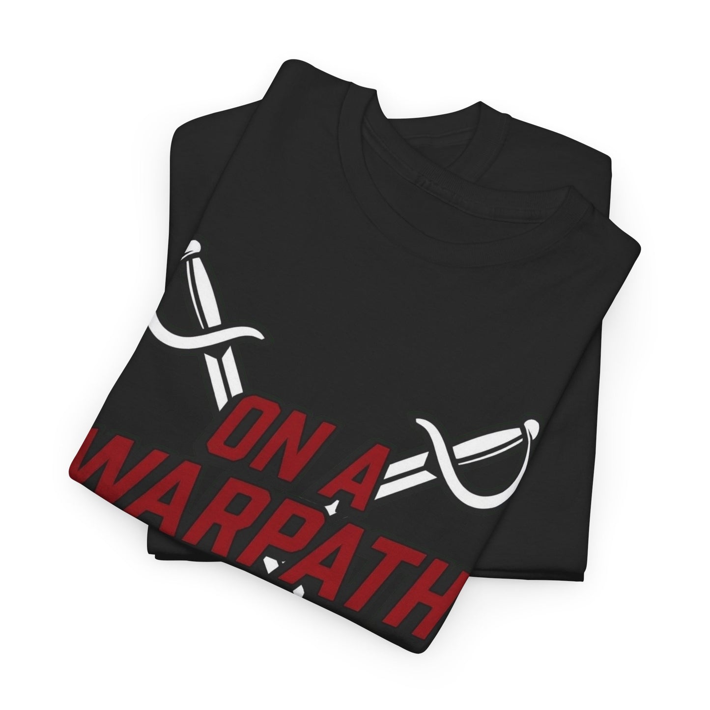 'On a Warpath' Buffalo Hockey T-Shirt - Black