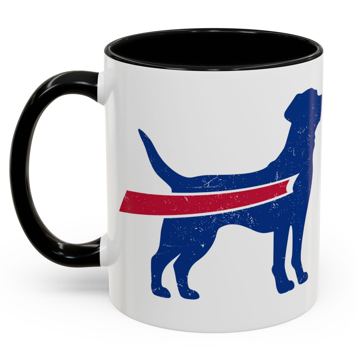 Buffalo Football Dog Mug with Accents