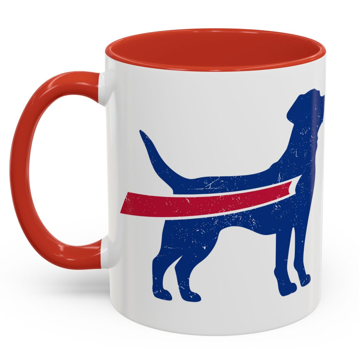 Buffalo Football Dog Mug with Accents