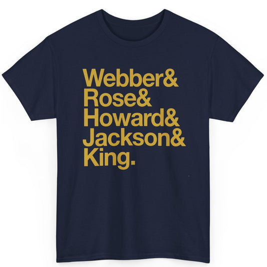 Fab 5 Michigan Basketball Tee