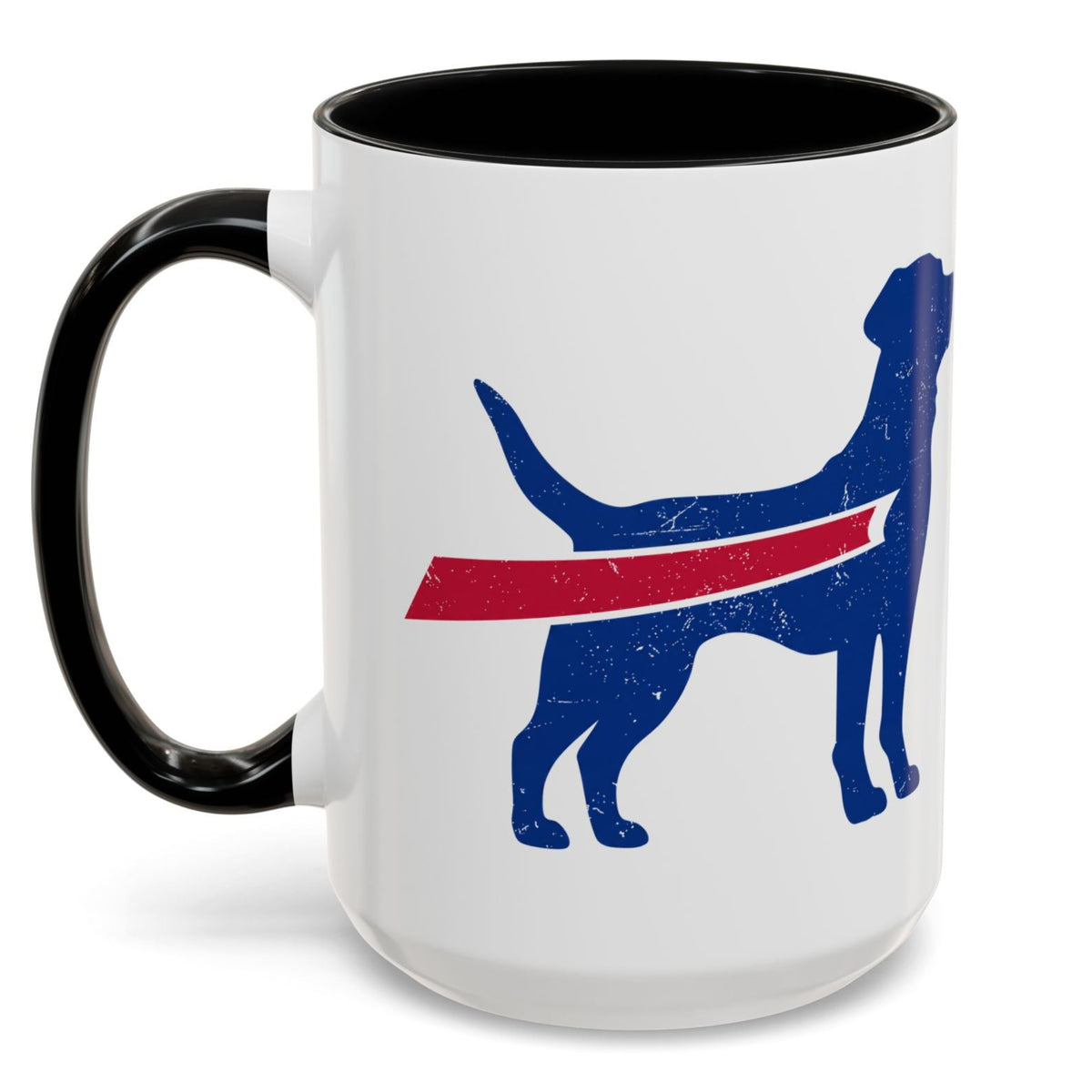 Buffalo Football Dog Mug with Accents