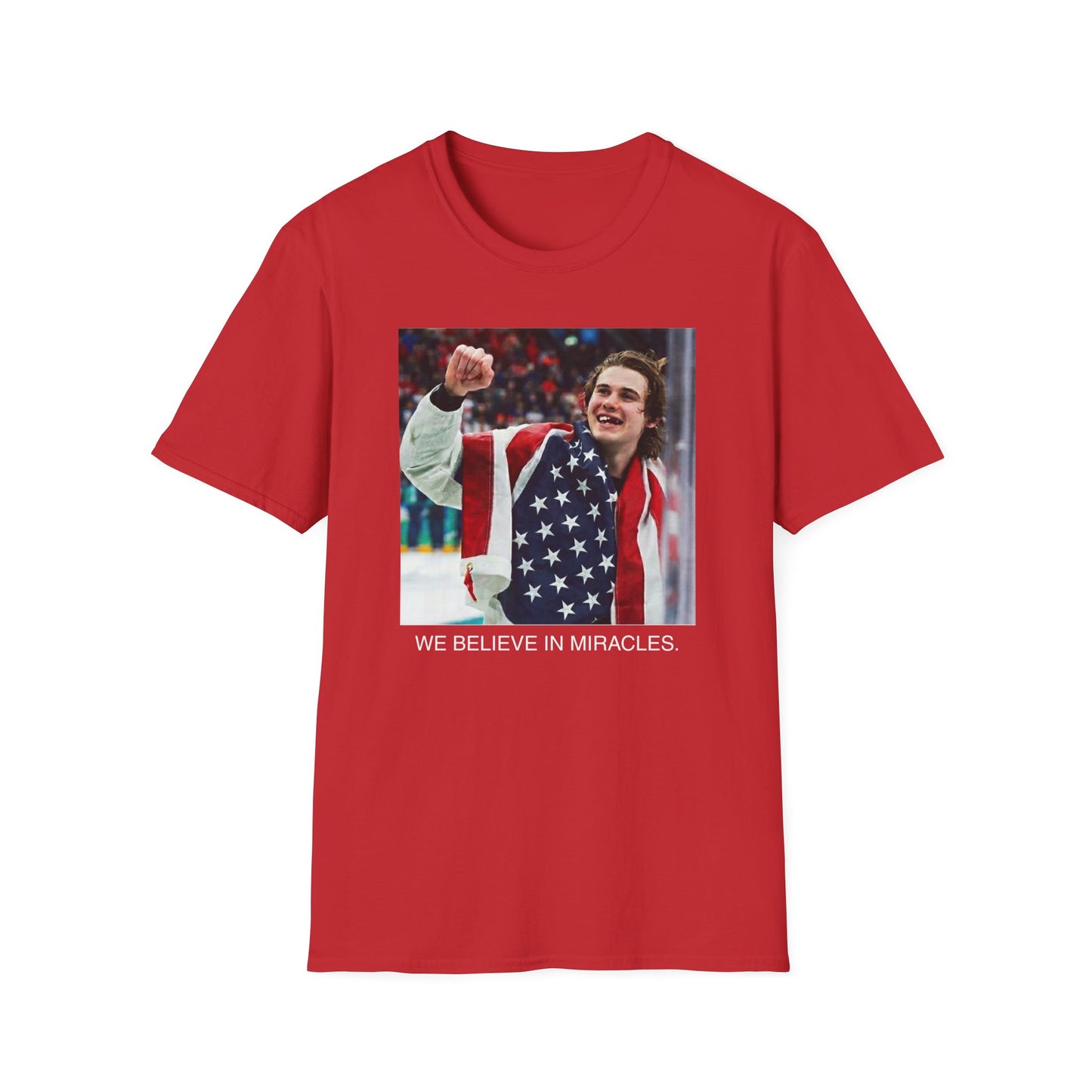We Believe in Miracles Tee - Gold Medal Champion T-Shirt