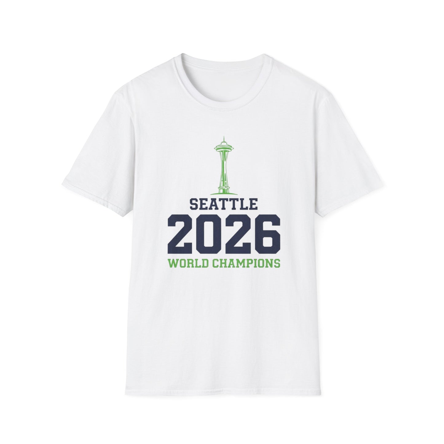 Seattle 2026 World Champions T-Shirt with Space Needle - Website Exclusive