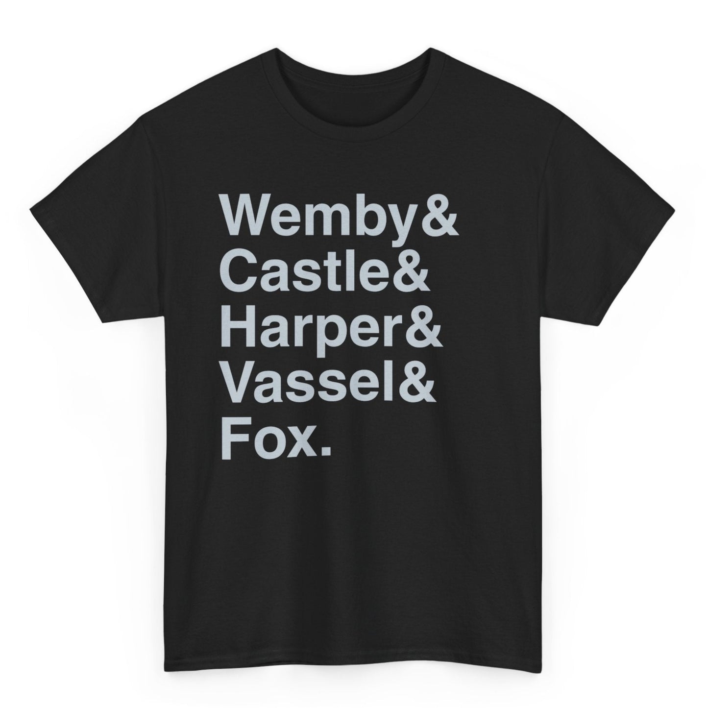 Wemby & Castle & Harper & Vassel & Fox 2026 San Antonio Basketball T-Shirt