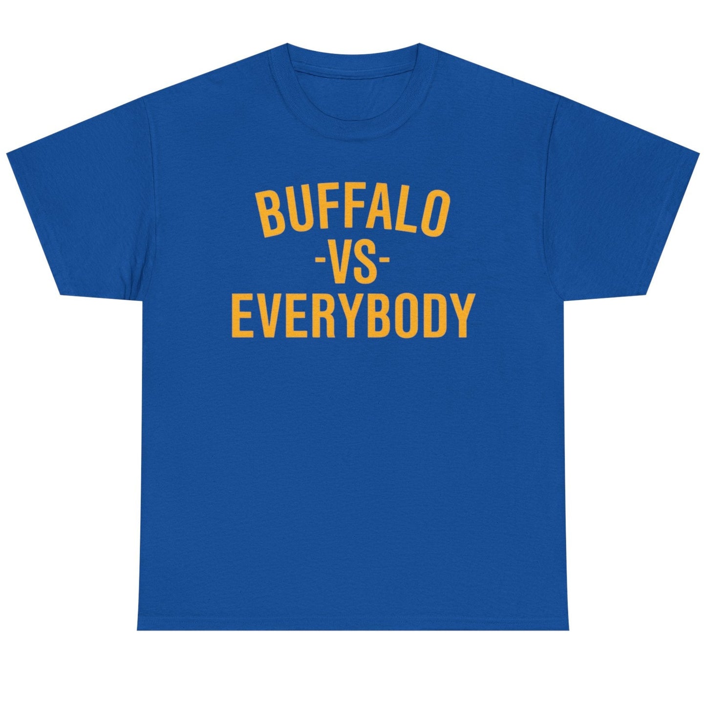 'Buffalo vs Everybody' Buffalo Hockey T-Shirt - Royal