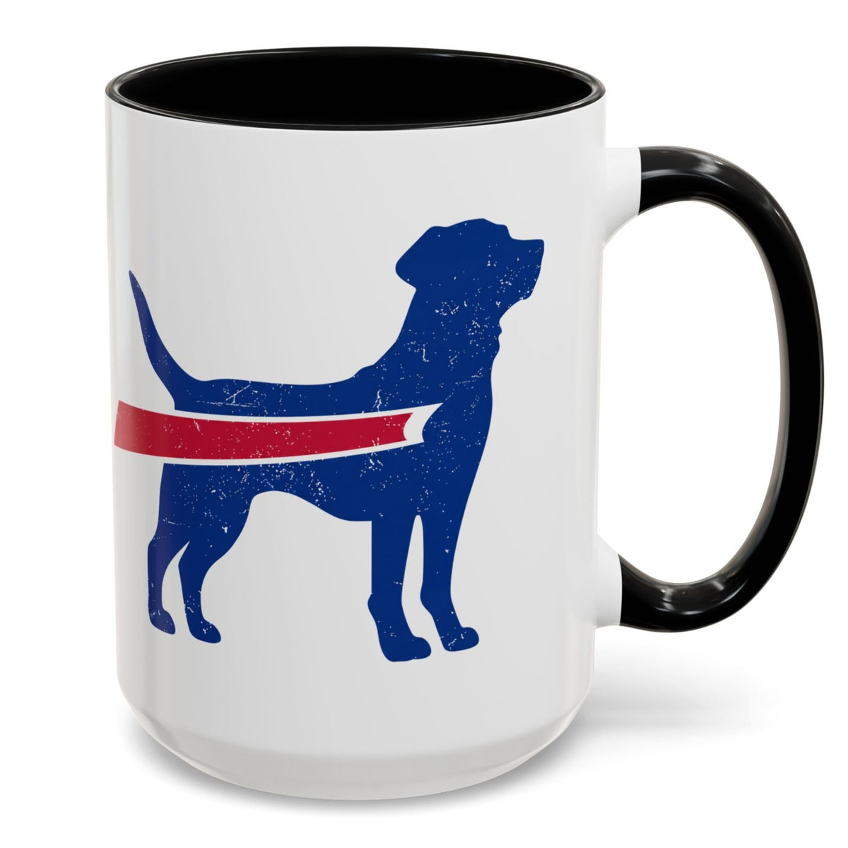 Buffalo Football Dog Mug with Accents