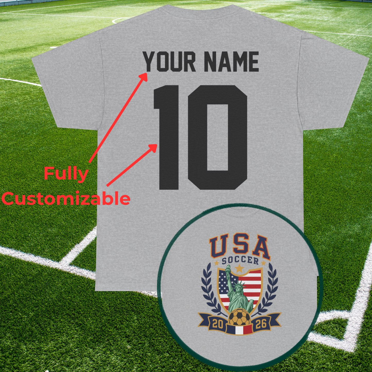 Custom USA Soccer International Tournament Unisex T-Shirt