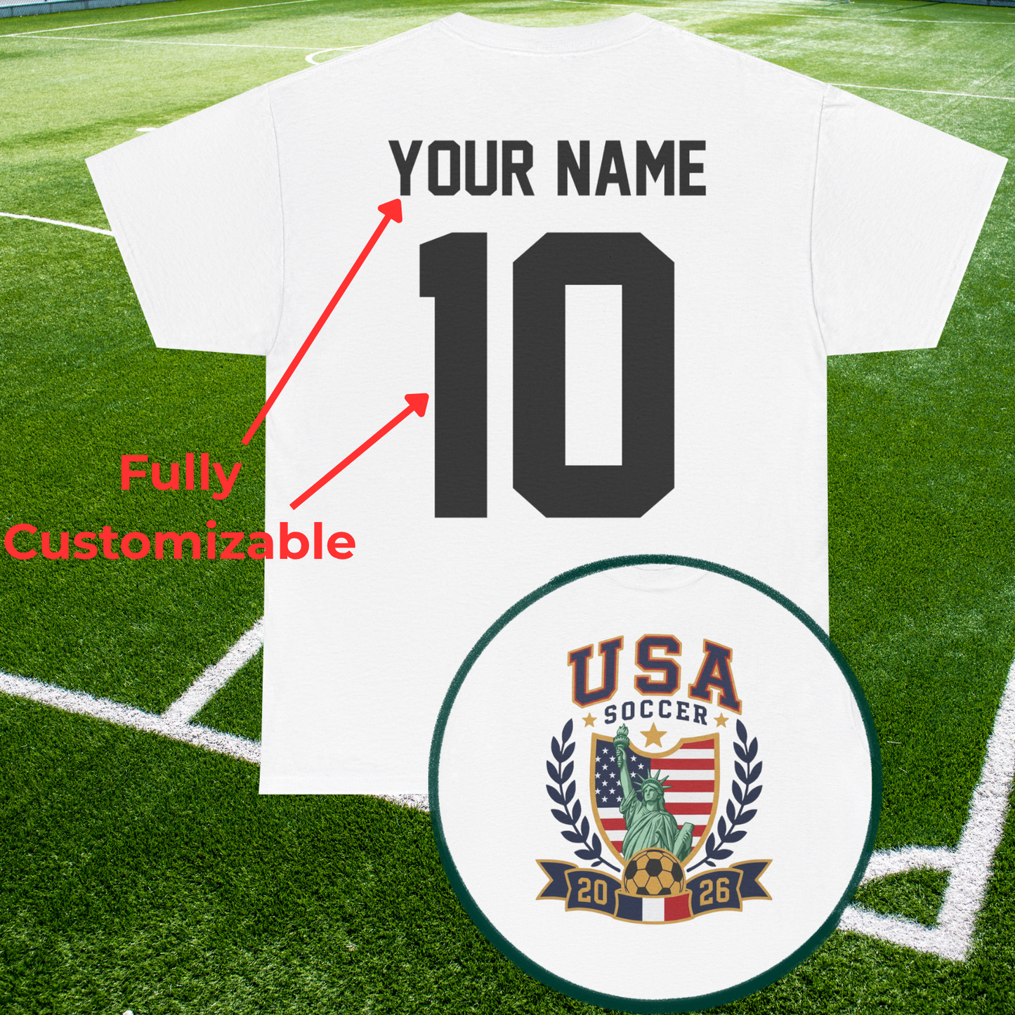 Custom USA Soccer International Tournament Unisex T-Shirt