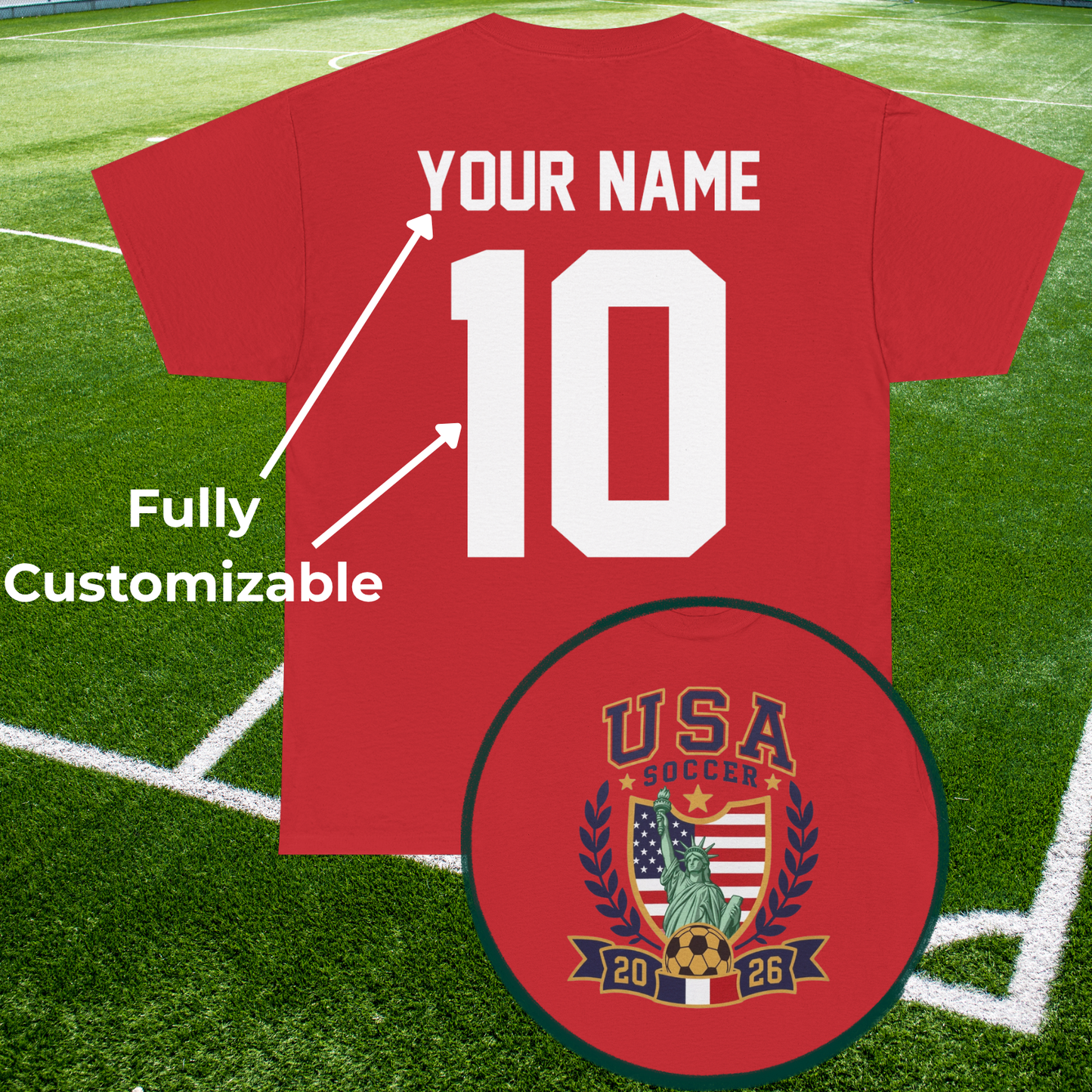 Custom USA Soccer International Tournament Unisex T-Shirt